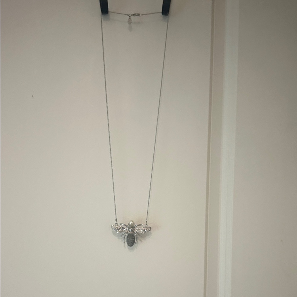 Charming Charlie Silver Bee Necklace